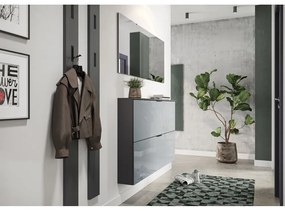 Sivý výklopný/závesný botník Valega - Germania