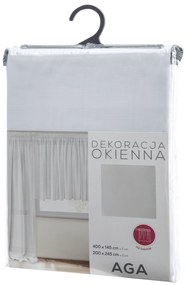 ZÁCLONA NA PÁSKE AGA4 400X145 CM 200X245 CM BIELA