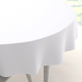 Biante Dekoračný okrúhly obrus Rongo RG-031 Studený biely Ø 100 cm