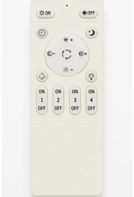 LED stmievateľné stropné svietidlo 45W/230V 3000-6500K čierne + diaľkový ovládač