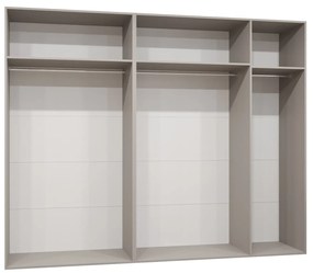 Šatníková skriňa 250 cm Parna 2 (kašmír + zlatá). Akcia -20%. Vlastná spoľahlivá doprava až k Vám domov. 1125953