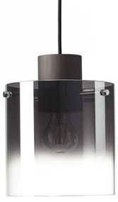Brilliant - Luster na lanku BETH 3xE27/60W/230V čierna/dymová