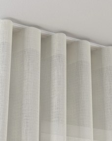 Zaves s riasením WAVE farba produktu biela látka polopriehľadný, lesklá, zapletaná