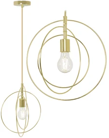 Toolight - závesná lampa E27 APP286-1CP, zlatá, OSW-08404