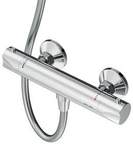 Ručná sprchová súprava AM.PM Hit F408TA46 s termostatickou sprchovou batériou, chróm