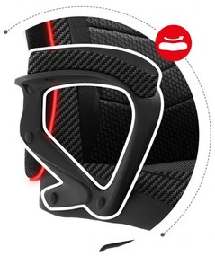 Herná stolička Force - 2.5 RGB carbon mesh