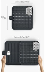 Sivý nastaviteľný odkvapávač Joseph Joseph Extend