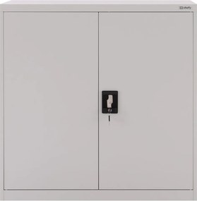 Kovová skriňa s policami na dokumenty Bergen: sivá