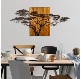 Asir Nástenná dekorácia 144x70 cm strom drevo/kov AS1721