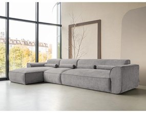 Svetlosivá rohová pohovka (ľavý roh) Flex Felix – Miuform