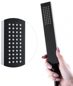 Erga Enzo, voľne stojaca vaňová batéria h-1090, čierna matná, ERG-YKA-BS.ENZO-BLK