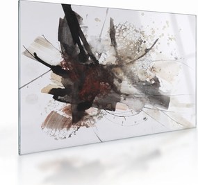 Sklenený obraz abstraktné maľby (70x50 cm)