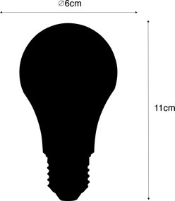 Sada 3 inteligentných LED žiaroviek E27 A60 matná RGBW 8,5W 806lm 2700K