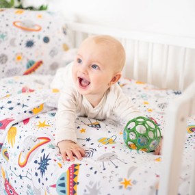 4Home Detské bavlnené obliečky do postieľky Cosmic Adventure, 100 x 135 cm, 40 x 60 cm