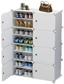Hogler 3404 Variabilný policový systém 16 políc 128 x 84 x 32 cm, biely