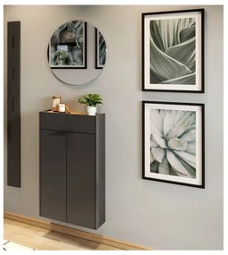 Antracitovosivá/v prírodnej farbe predsieňová zostava Ameca – Germania