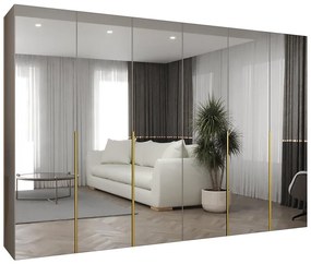 Skriňa Alicante III 300 kašmír/zlatá