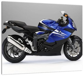 Obraz modrého motocykla