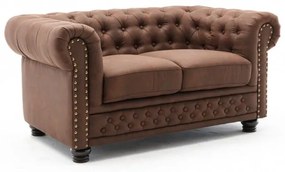 Sofa Chesterfield II dvojmiestna 150cm vintage hnedá