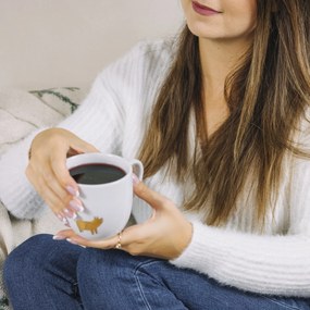 Bella Rose Porcelánový hrnček Zlaté prasiatko 300 ml