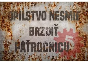 Ceduľa Oplistvo Nesmie Brzdiť Päťročnicu