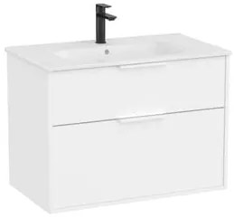 Kúpeľňová skrinka s umývadlom Roca Optica 79x58x45,5 cm biela matná mat OPT802ZBM, 1 ks