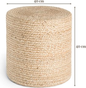 Hanse Home Sedací vak JUTTA POUF 106234 Beige - 40x40 cm