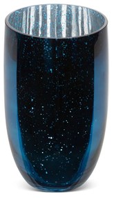 SKLENENÁ VÁZA MOLLY (FI) 16X28 CM MODRÁ