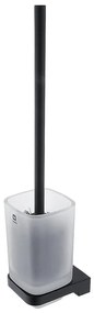 NIMCO MAC 29094CN-90 - Nástenná WC štetka MAYA matné sklo/matná čierna