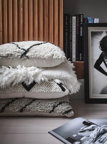 HK living Bavlnený vankúš Zigzag Cushion 40 x 60 cm