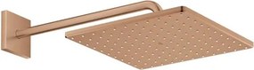 Hlavová sprcha GROHE RAINSHOWER Cube na stenu vrátane sprchového ramená kartáčovaný Warm Sunset 26564DL0