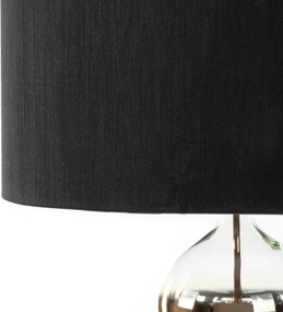 Stojaca lampa s tienidlom CAROLINE čierna