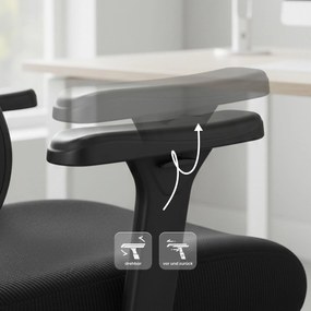 Kancelárska stolička Lothenda - čierna