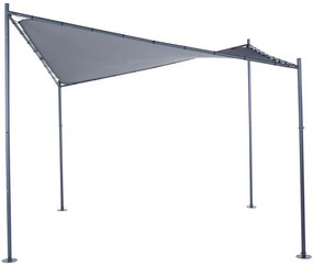 Livarno home Prístrešok Butterfly, 3,5 x 3,5 m, antracitová  (100346031)