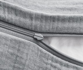 Poťahy na vankúše so vzorom mušlí, 2 ks, sivé, cca 80 x 40 cm