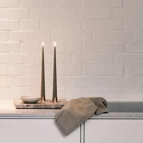 ester & erik LED sviečka Taper 30 cm / 18 Nougat Note – set 2 ks