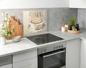 Kryt na stenu pri sporáku z tvrdeného skla 60x50 cm Café – Wenko