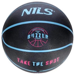 Basketbalová lopta NILS NPK251 Buzzer 5 - čierna