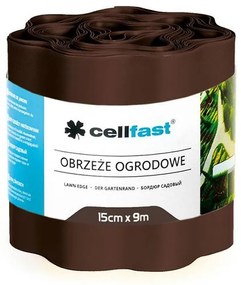 Záhradný obrubník hnedý 15cmx9m 30-012