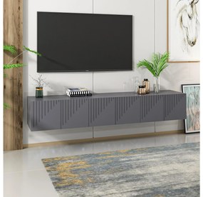 TV stolík/skrinka Kebati 3 (antracit) . Vlastná spoľahlivá doprava až k Vám domov. 1095368