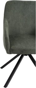 Zelené čalúnené jedálenské kreslo Lunio – Bonami Essentials