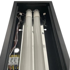 Žiarivkové svietidlo T8 2xG13/18W/230V 120 cm čierna