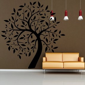 Veselá Stena Samolepka Listnatý strom Farba: fialová, Veľkosť: 60 x 60 cm
