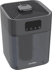 Ultrazvukový zvlhčovač vzduchu BestBerg BBAH-10G / 22 W / 5,5 l / 300 ml/h / sivá