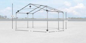 Bestent Skladová hala/ garáž 3x3x2m Comfort PE 240g