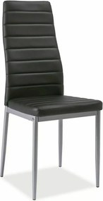 SI H-261 bis hliníková stolička čierna