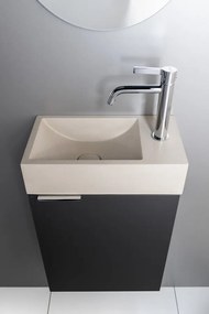 Sapho Sapho, LATUS X umývadlová skrinka 39,4x50x22cm, antracitový mat, LT110-3434