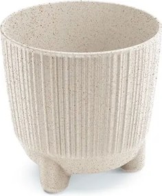 Kvetináč RYFOS N ECO DREVO ECO biely matný