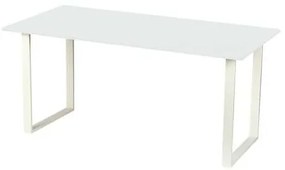 Kancelársky stôl Square, 180 x 80 x 75 cm, rovné vyhotovenie, biela