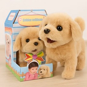 Plyšový psík na batérie Golden Retriever